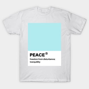peace pantone swatch T-Shirt